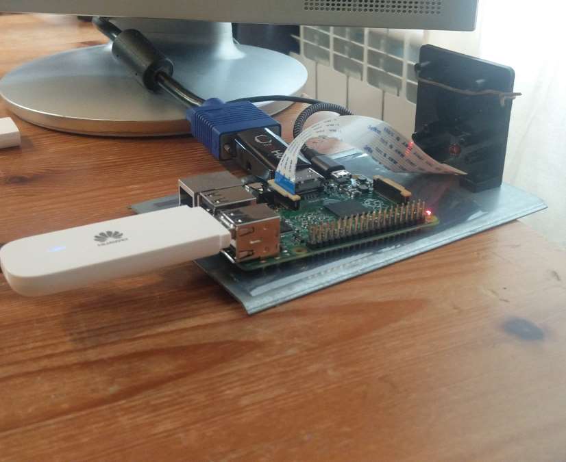 Webcam avant montage boitier